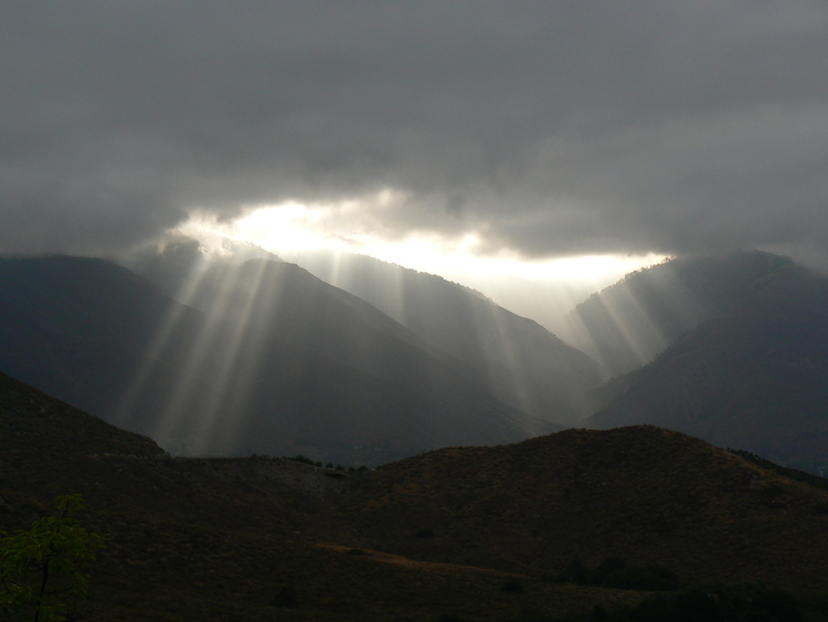 light in French Valley, Palomar Mountain