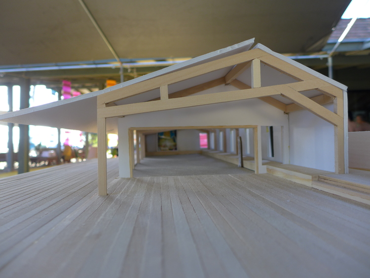 model of the dining hall project