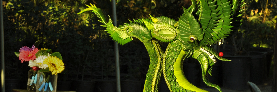 photo of the palm leaf Naga from the 2013 Kathina celebration