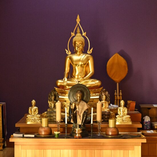 Altar inside the dining hall