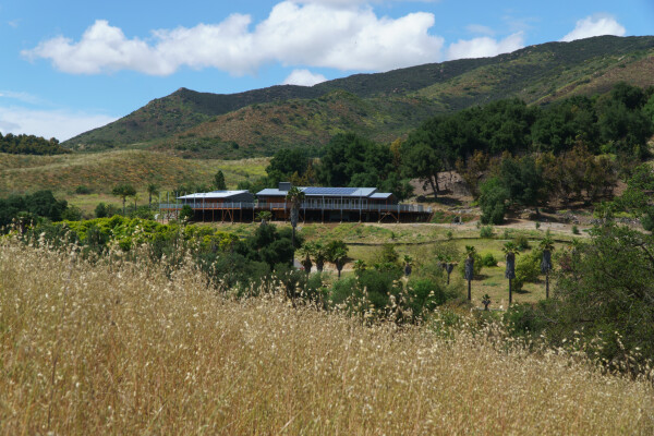 Dining hall & kitchen from a distance